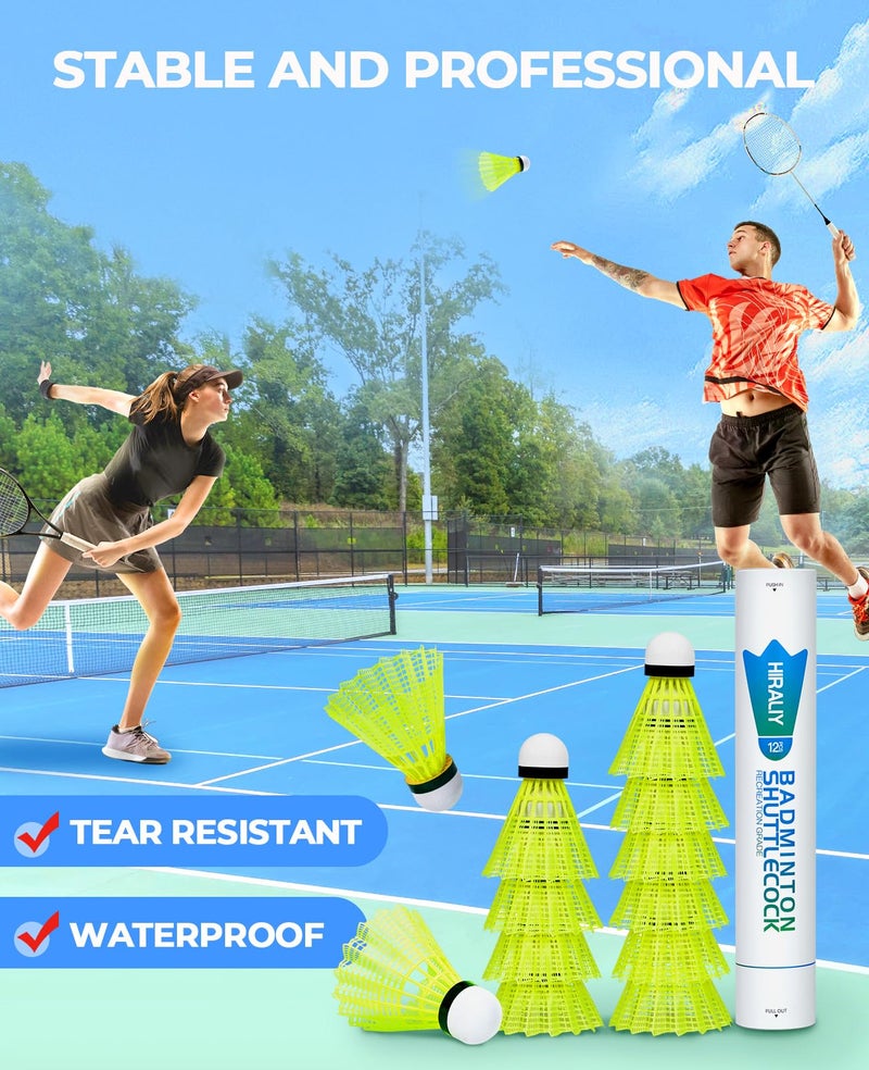 HIRALIY Badminton Birdies 12/24 PCS,Nylon Badminton Shuttlecocks with Stability Durability for Baseball Batting Practice Training,High Speed Birdie Balls for Backyards Indoor Outdoor Sports (24) - Image 5